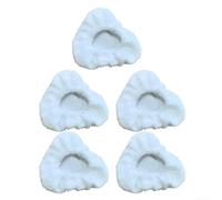 Paquete de 5 o 10 almohadillas de microfibra reutilizables para capó triangular pequeño, compatibles con limpiadores de vapor Dupray Awasky para limpieza profunda de varias superficies (paquete de 5)