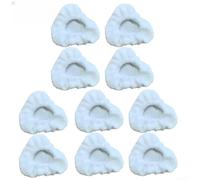 Paquete de 5 o 10 almohadillas de microfibra reutilizables para capó triangular pequeño, compatibles con limpiadores de vapor Dupray Awasky para limpieza profunda de varias superficies (paquete de 10)