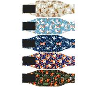 Paquete de 5 pañales reutilizables para perros machos, bandas para el vientre de alta calidad para perros machos, envolturas de orina de alta absorción para perros en incontinencia o micción excitable