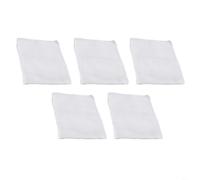 Paquete de 5 paños coreanos para exfoliación corporal con mezcla de algodón y poliéster para una desilación eficiente y alisado de la piel (blanco)
