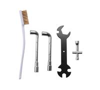 Paquete de 5 Piezas de Impresora 3D Llave + Enchufe Phillips + Cepillo de Boquilla + Llave en L de 6 Mm 7 Mm para 3 Herramientas