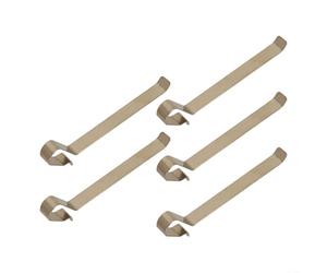 Paquete de 5 placas de empuje de resorte para mecanismos de descarga Geberit compatibles con cisternas de las series 127.000, 130.000 y 140.300 utilizadas en configuraciones ocultas y de montaje