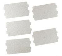 Paquete de 5 placas de mica para horno microondas, placas guía de ondas, placa de aislamiento de larga duración, ajuste ancho, 11,6 x 6,5 cm