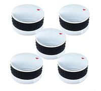 Paquete de 5 pomos de interruptor galvanizados de 58 mm de diámetro para hornos de barbacoa, varios tamaños de núcleos de 6 mm y 8 mm, convexo (convexo de 6 mm)