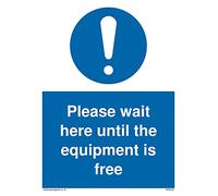 Paquete de 5 - Por favor espere aquí hasta que el equipo está libre - Señal - 150x200mm - A5P