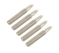 Paquete de 5 puntas de destornillador PH0000-PH2, juego de destornilladores de cabeza cruzada de vástago hexagonal de 4 mm, puntas de precisión de acero de alta resistencia para taladros eléctricos