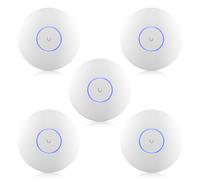 Ubiquiti UniFi U7-Pro-5 - Punto de acceso Wi-Fi 7 (paquete de 5) - Montaje en techo, 6 GHz, 2.5GbE, PoE+, más de 300 dispositivos, cobertura de 140 m²