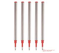 Paquete de 5 recambios de bolígrafo de 0,5 mm para Parker, escritura suave de secado rápido, cartucho de recambio retráctil para escuela, oficina, negocios (tinta azul,