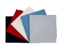 Paquete de 5 retales de tela de percal 100% algodón liso Designer Fat Quarter | 48 x 51 cm (19" x 20") (Náutico)