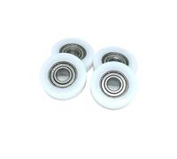 Paquete de 5 rodillos recubiertos de POM de 6x22x7 mm con rodamientos BS69622-7 Ruedas guía planas de nailon de 6 mm de diámetro interior y 22 mm de diámetro Mini ruedas for cajones