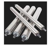 Paquete de 5 rodillos transportadores de acero inoxidable de alta resistencia, 3,2 cm de diámetro x 99 cm de largo, perfectos para sistemas de transporte de cadena industrial y aplicaciones de almacén