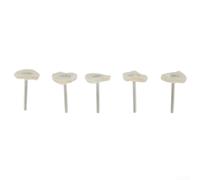Paquete de 5 ruedas de paño de pulido para pulir joyas, accesorios de amoladora giratoria con vástago de 3 mm y diámetro de molienda de 25 mm