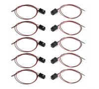 Paquete de 5 sensores IR de haz de rotura para Arduino, rango de 1 m con detección rápida de 2 ms, NPN sin salida de señal para robótica, automatización industrial