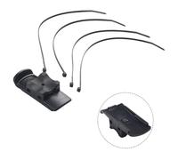 Paquete de 5 soportes de bicicleta para Garmin para Oregon para Dakota eTrex 10 20 30 GPSMap 62 62S, soporte de navegación de plástico resistente con bridas para cables, color negro