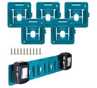 Paquete de 5 soportes de herramientas para batería de 18 V, soporte de montaje en pared para BL1860, mejora la organización de tu espacio de trabajo