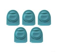 Paquete de 5 tapones de silicona para botella de agua Owala de 18 a 1,134 g, a prueba de fugas, juntas de repuesto, accesorios de tapa de junta tórica, gris, negro, azul, rosa, rojo (azul)