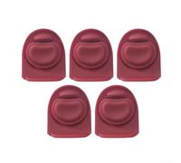 Paquete de 5 tapones de silicona para botella de agua Owala de 18 a 1,134 g, a prueba de fugas, juntas de repuesto, accesorios de tapa de junta tórica, gris, negro, azul, rosa, rojo (rojo)