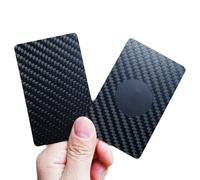 Paquete de 5 tarjetas de visita NFC de fibra de carbono con almacenamiento de 888 bytes, 216 chips de 13.56 MHz etiquetas NFC para redes/marketing digital/compartir contactos (compatible con iOS y