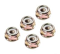 Paquete de 5 tuercas de rosca M10 x 1,25 para mano izquierda para desbrozadora de cuerdas, engranaje cortador de cepillo para caja de cabeza, piezas de repuesto compatibles para equipos de jardín