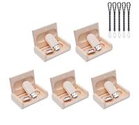 Paquete de 5 unidades de memoria USB de madera de almacenamiento USB 2.0/3.0 con caja de madera (2.0/64GB)