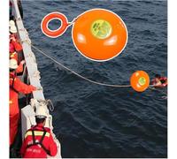 Paquete de 5 unidades de rescate grande, equipo de seguridad para el agua con cuerda de 132 pies y anillo de goma, portátil lanzable para prevención de ahogamientos