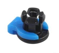 Paquete de 50 abrazaderas integradas para tubos de PTFE de 4 mm, cabezal extrusor de conexión para accesorios de impresora 3D, hebilla de garra de tubo ABS para un ajuste fiable (30)