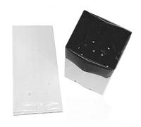 Paquete de 50 bolsas de crecimiento de verduras en blanco y negro con diseño reflectante ligero para plantas más saludables (8 L)