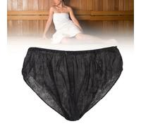 Paquete de 50 Calzoncillos Desechables Negros de Talla única Adecuados para la Mayoría de la Ropa Interior de Viaje Portátil para Hoteles de Turismo Al Aire Libre, Suave Y Transpirable