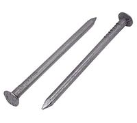 Paquete de 50 clavos de construcción de acero al carbono de 3,5 x 60 mm, cabeza redonda plana, clavos de alambre comunes multiusos, carpintería (50, 3,5 x 60 mm)