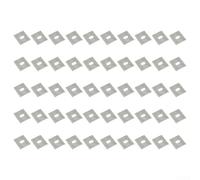 Paquete de 50 clips de conexión a tierra de acero en forma de C para panel solar de acero inoxidable para placa de puesta a tierra para techo de montaje en el suelo cobertizo 41,4 x 50 mm