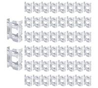 Paquete de 50 clips de drenaje de agua para panel solar, deflector de aluminio para marco de 30-45 mm, eliminación automática de agua estancada, aumenta la salida de potencia, instalación rápida para