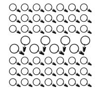 Paquete de 50 clips negros de 25 mm para colgar cortinas resistentes para decoración de barra de ventana del hogar, fotos, arte y manualidades