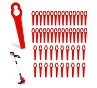 Paquete de 50 cuchillas de repuesto para cortacéspedes - Compatible con cortacéspedes inalámbricos Einhell, cortacéspedes de borde - Cuchillas de plástico para cortacésped (para cuchillas de repuesto)