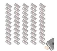 Paquete de 50 cuchillas raspadoras de cerámica, cuchillas de repuesto para raspadores de vitrocerámica, raspador de vitrocerámica, universal adecuado para raspadores de vidrio y raspadores de cocina