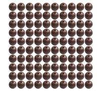 Paquete de 50 cuentas de pesca de carpa hechas de goma suave para absorción de impactos flotantes y protección de línea de aparejo (6 mm, marrón 1)