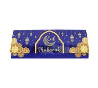 Paquete de 50 elegantes tarjetas de felicitación de celebración islámica, tarjetas de felicitación plegables para musulmanes, tarjetas de invitación de vacaciones, tarjeta plegable