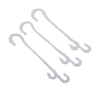 Paquete de 50 ganchos blancos de soporte para plantas de 13 cm, ganchos flexibles en J para entrenamiento de tomate, pimiento, pepino, vid para evitar que las ramas se rompan y caigan frutas en el