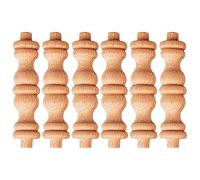 Paquete de 50 husillos de madera sin cubrir de 8,8 cm para proyectos, barandillas europeas sin pintar, postes de Newel para escaleras, carpintería, manualidades