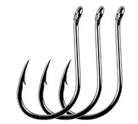 Paquete de 50 o 20 anzuelos de pesca de púas con agujeros, anillos y giratorios, ganchos de pesca en el mar y cabeza de serpiente, diversión de roca marina (#9 (50 ganchos))