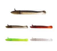 Paquete de 50 o 45 cebos Blandos biónicos flotantes de Cola en T, cebos Artificiales de hundimiento Lento for Agua Dulce, for Peces mandarín y percas. Equipo de Pesca(Slow Sinking,9cm 45pcs)