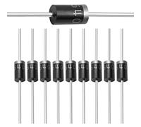 (Paquete de 50 piezas) Chanzon 1N5406 Diodo rectificador 3A 600V DO-201AD (DO-27) Axial 5406 IN5406 3 Amp 600 Volt Electronic Silicon Diodes