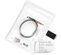 (Paquete de 50 piezas) Chanzon SMD TVS Diodos SMAJ5.0A SMJ5.0 400W 5V SMA (DO-214AC) Canal unidireccional 400 Watt 5 Volt