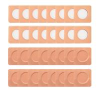 Paquete de 50 piezas de aceite de ricino hipoalergénico para ombligo, parches desechables autoadhesivos de 3.2 x 3.2 pulgadas, sin lavado (aceite no incluido) color de la piel