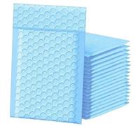 Paquete de 50 piezas de embalaje de sobres de suministros para pequeñas empresas de color rosa, paquetes de envío, bolsa de embalaje de sobres, sobre-nuevo azul-11 * 15cm