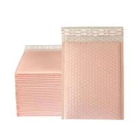 Paquete de 50 piezas de embalaje de sobres de suministros para pequeñas empresas de color rosa, paquetes de envío, bolsa de embalaje de sobres, envío publicitario-rosa claro-15 * 18cm