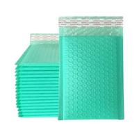 Paquete de 50 piezas de embalaje de sobres de suministros para pequeñas empresas de color rosa, paquetes de envío, bolsa de embalaje de sobres, envío publicitario-verde-13 * 18cm