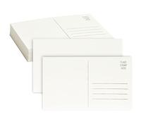Paquete de 50 postales blancas en blanco, postales laterales para correo postal (4 x 6 pulgadas)