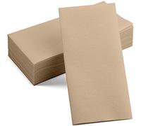 Paquete de 50 servilletas desechables de madera con tacto de lino, servilletas de papel de 12 x 17 pulgadas para bodas, baños, fiestas o eventos