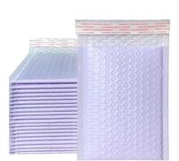Paquete de 50 sobres morado/colorido Bolsas de embalaje Sobres rellenos autosellantes Embalaje de envío Protección anticaída-50 piezas Púrpura-18 * 23cm