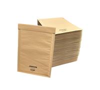 Paquete de 50 sobres postales acolchados con burbujas tamaño 3/F, color marrón Janrax